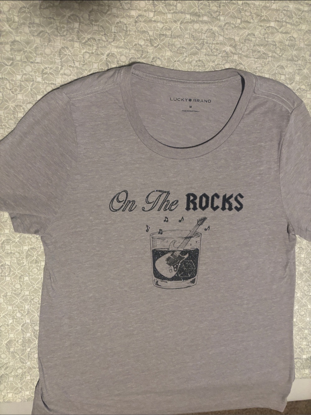 Lucky Brand Lilac Graphic "Oh The Rocks" Tee